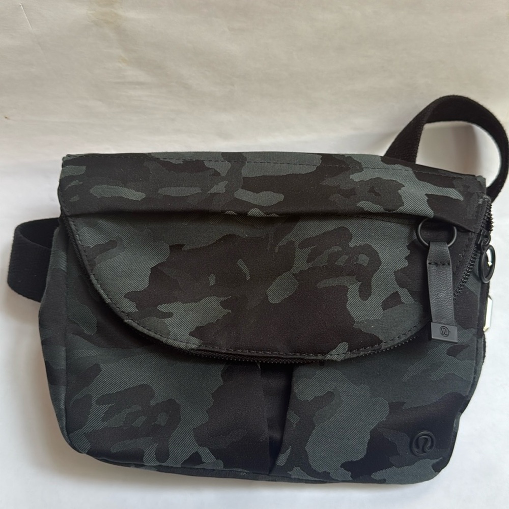 New! Lululemon All Night Festival Bag *5L Jacquard Camo Cotton Obsidian/Black